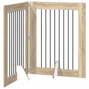 Skládací psí brána se stojany 2 pcs Dub sonoma 160,5 cm - obrázek 2