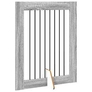 Zábrana pro psy se stojany 2 pcs Šedá sonoma 80 x 100 cm - obrázek 5