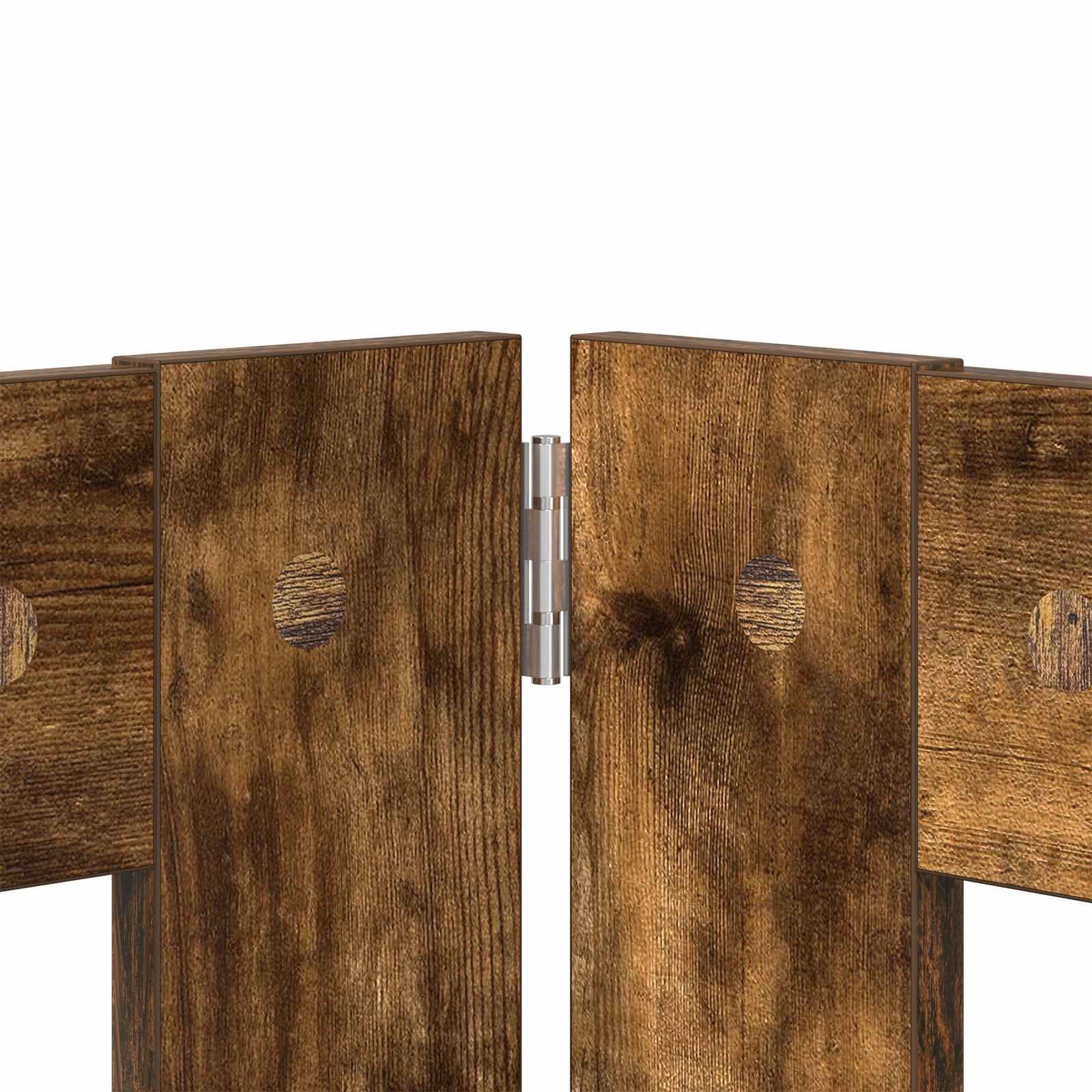 Hondenhekje met standaards 4 pcs Gerookt eiken 80 x 100 cm image 6