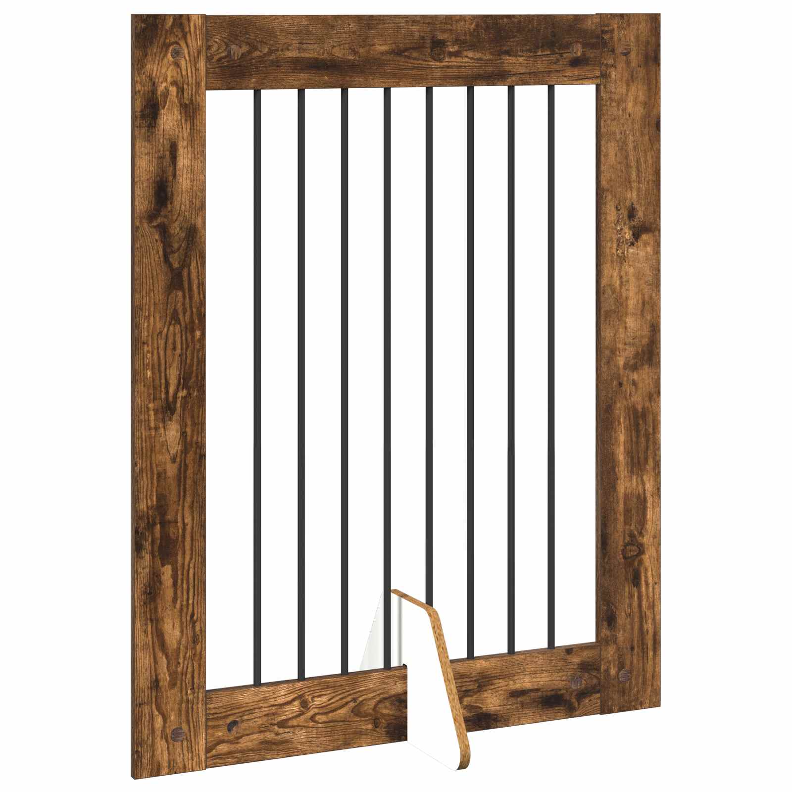Hondenhekje met standaards 4 pcs Gerookt eiken 80 x 100 cm image 5