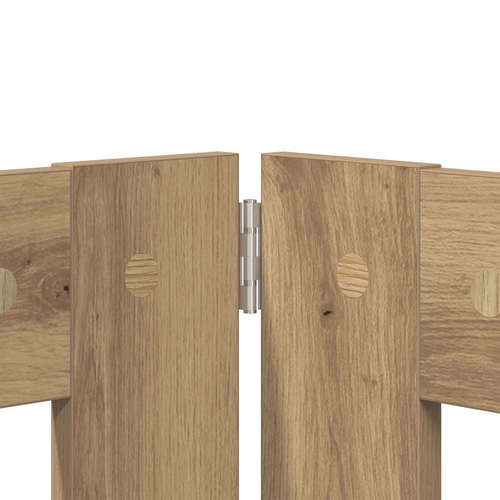 Vrata za pse z stojali 4 pcs Artisan hrast 80 x 100 cm - slika 6