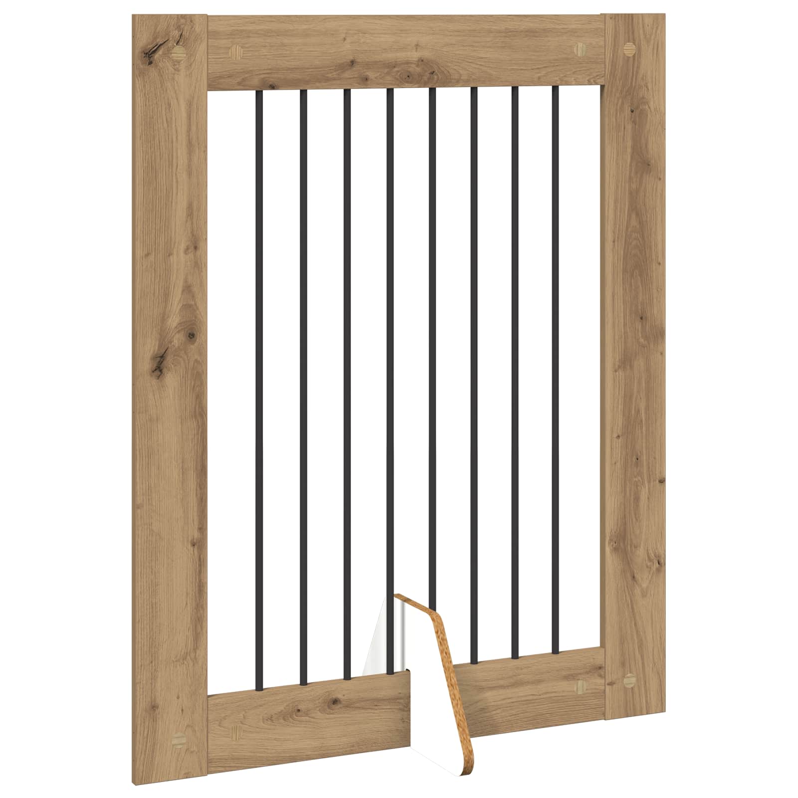 Vrata za pse z stojali 4 pcs Artisan hrast 80 x 100 cm - slika 5