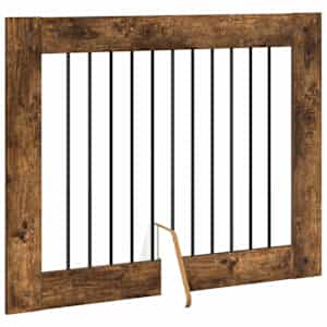 Zábrana pro psy se stojany 2 pcs Kouřový dub 100 x 80 cm - obrázek 5