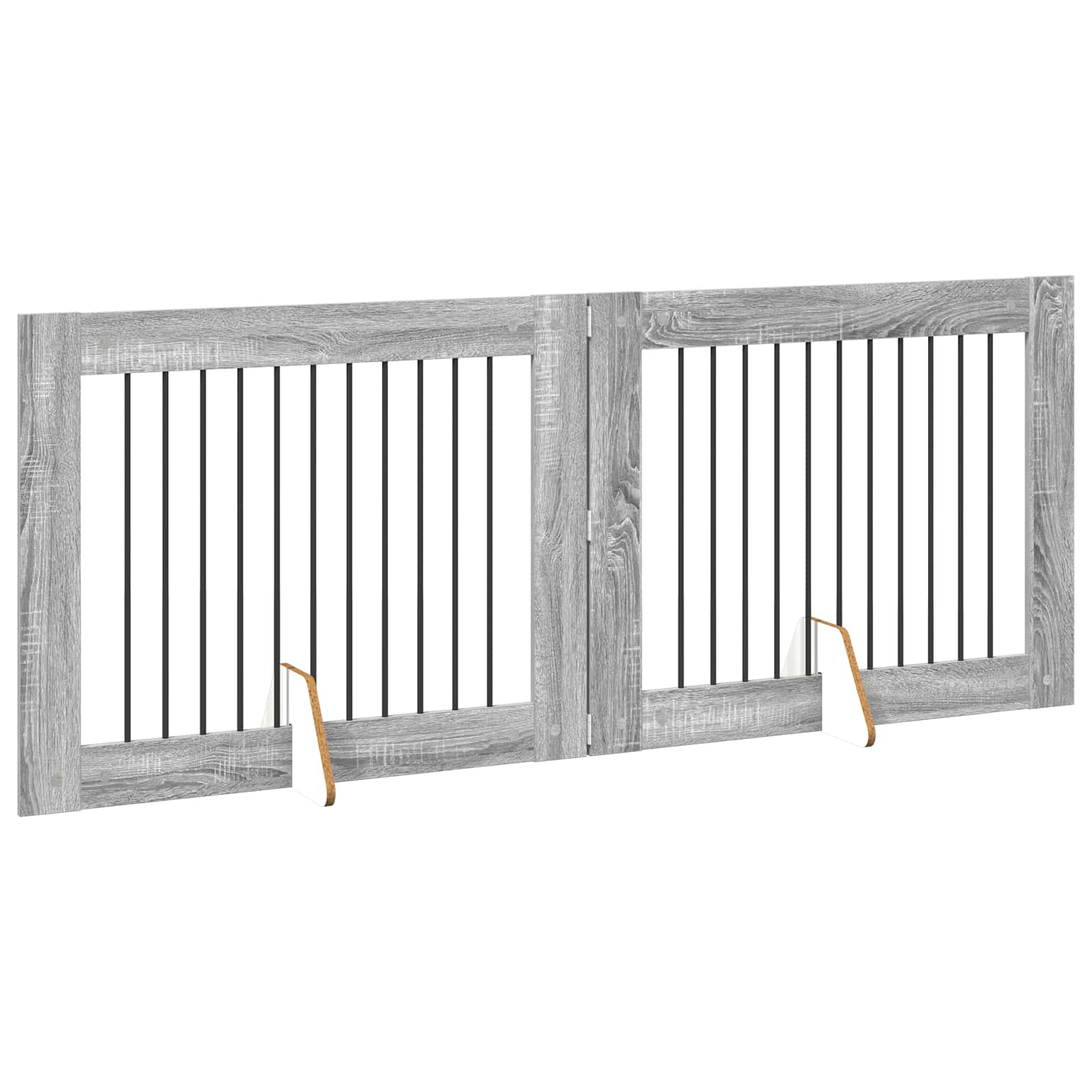 Hondenhekje met standaards 2 pcs Grijs sonoma 100 x 80 cm image 4