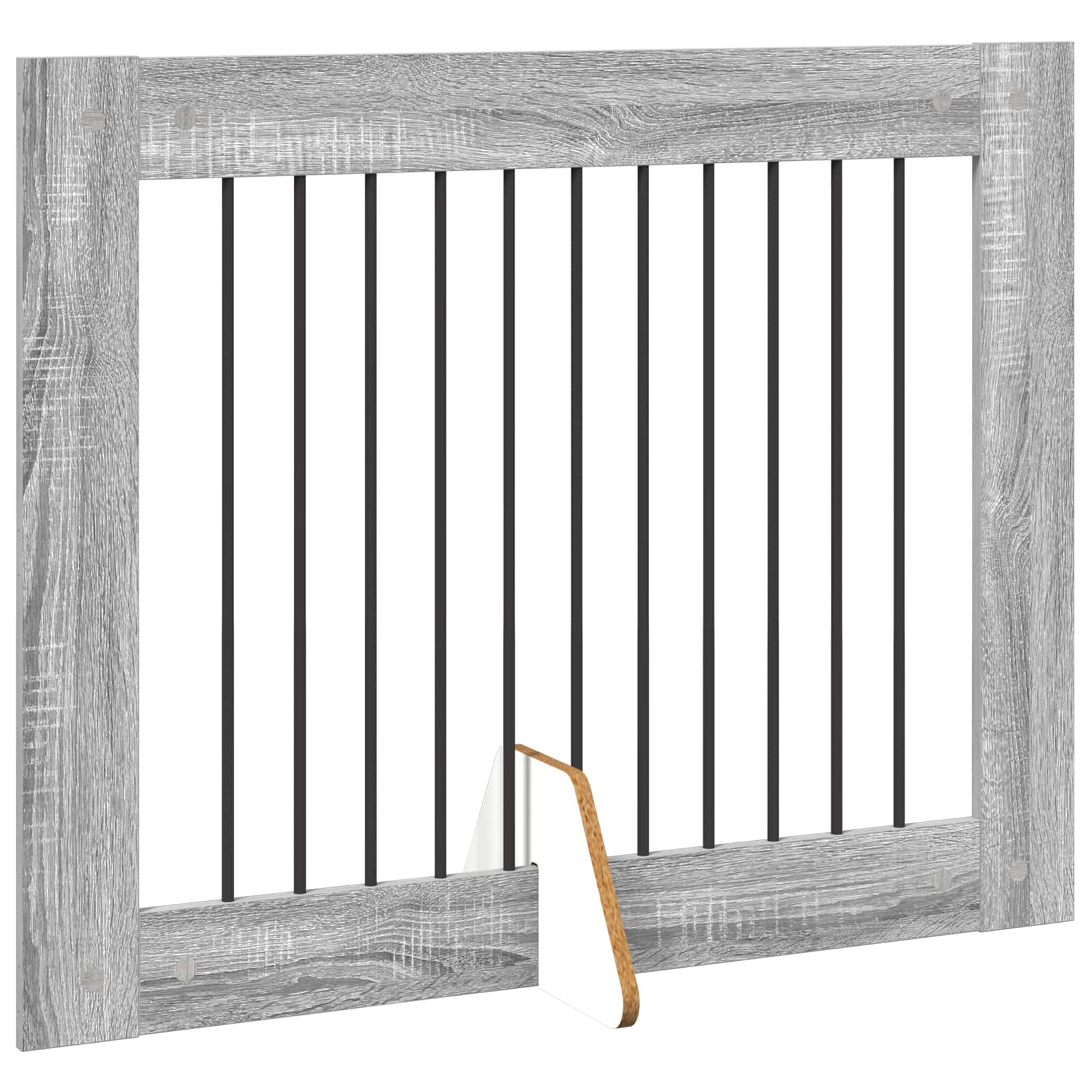 Hondenhekje met standaards 2 pcs Grijs sonoma 100 x 80 cm image 5