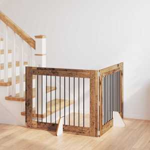 Vrata za pse z stojali 2 pcs Star les 100 x 80 cm