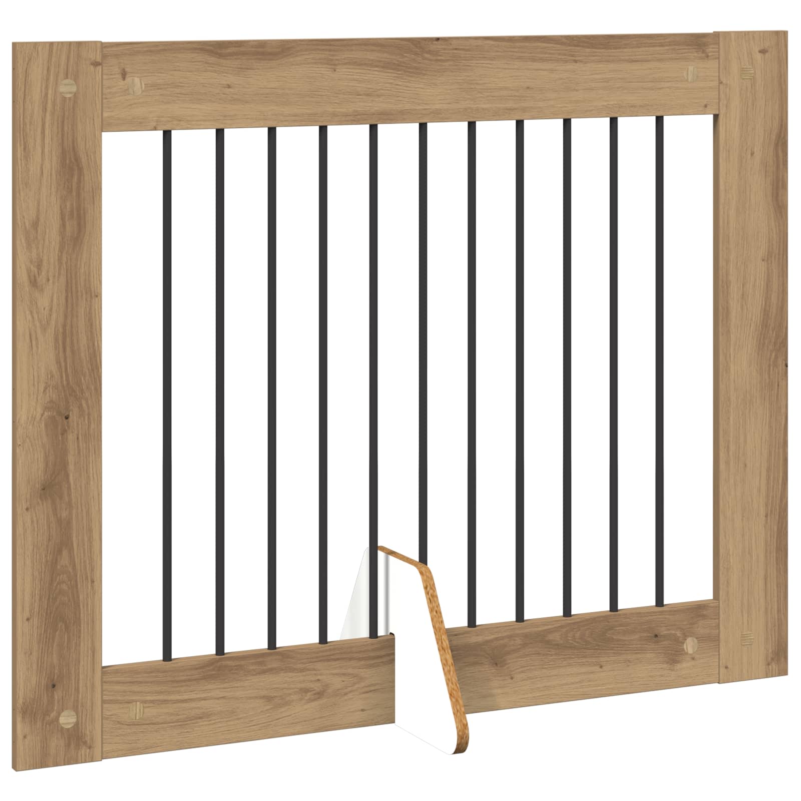 Vrata za pse z stojali 2 pcs Artisan hrast 100 x 80 cm - slika 5