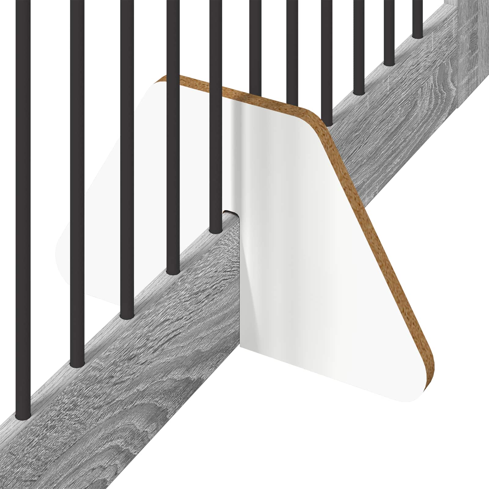 Hondenhekje met standaards 4 pcs Grijs sonoma 100 x 80 cm image 7