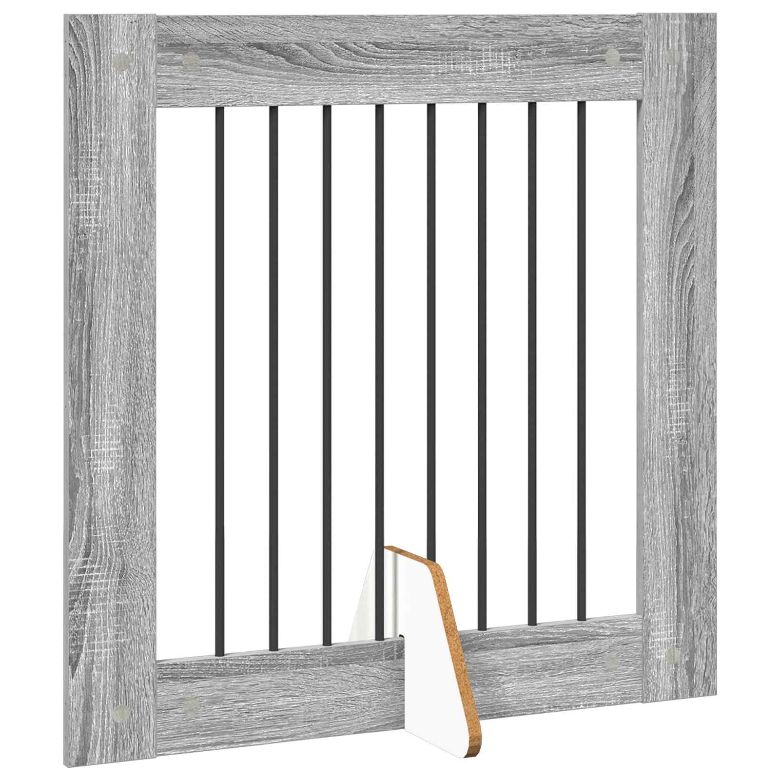 Hondenhekje met standaards 2 pcs Grijs sonoma 80 x 80 cm image 5