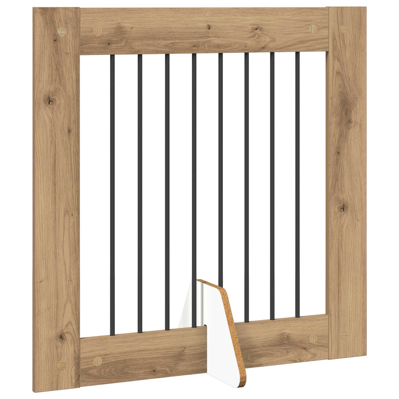 Vrata za pse z stojali 2 pcs Artisan hrast 80 x 80 cm - slika 5