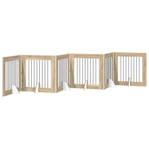 Skládací psí brána se stojany 6 pcs Dub sonoma 482 cm - obrázek 2
