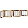 vidaXL Kokkupandav koerte v&auml;rav statiividega 6 tk Vana puit 482 cm