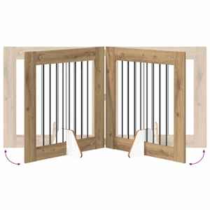 Skládací psí brána se stojany 6 pcs Dub artisan 482 cm - obrázek 6