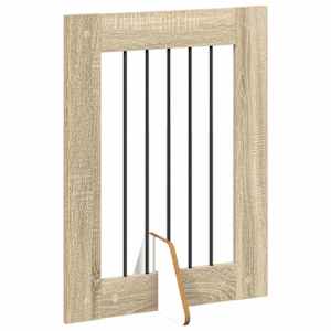 Skládací psí brána se stojany 2 pcs Dub sonoma 120,5 cm - obrázek 4