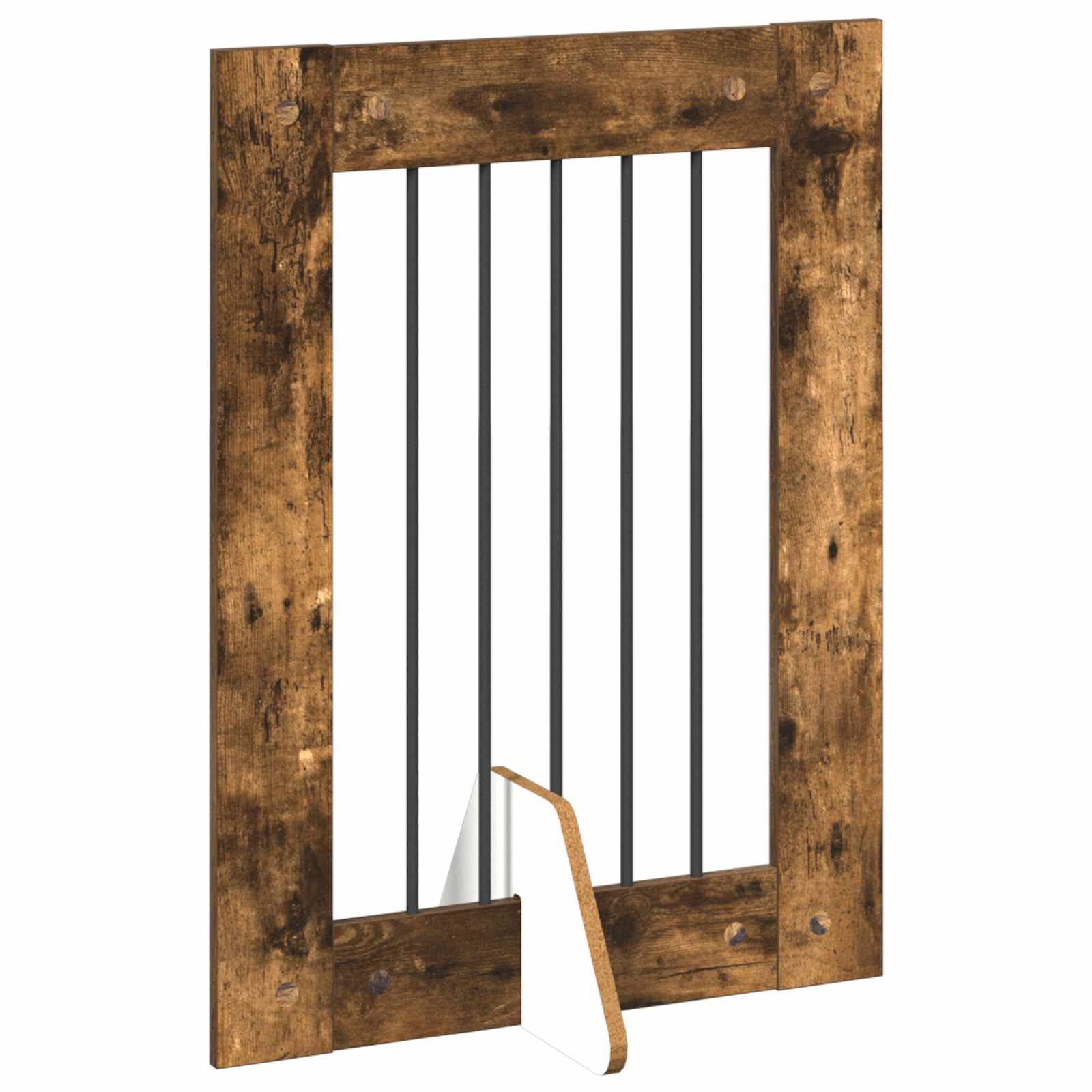 Hondenhekje met standaards 2 pcs Gerookt eiken 60 x 80 cm image 5