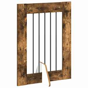 Skládací psí brána se stojany 2 pcs Kouřový dub 120,5 cm - obrázek 4