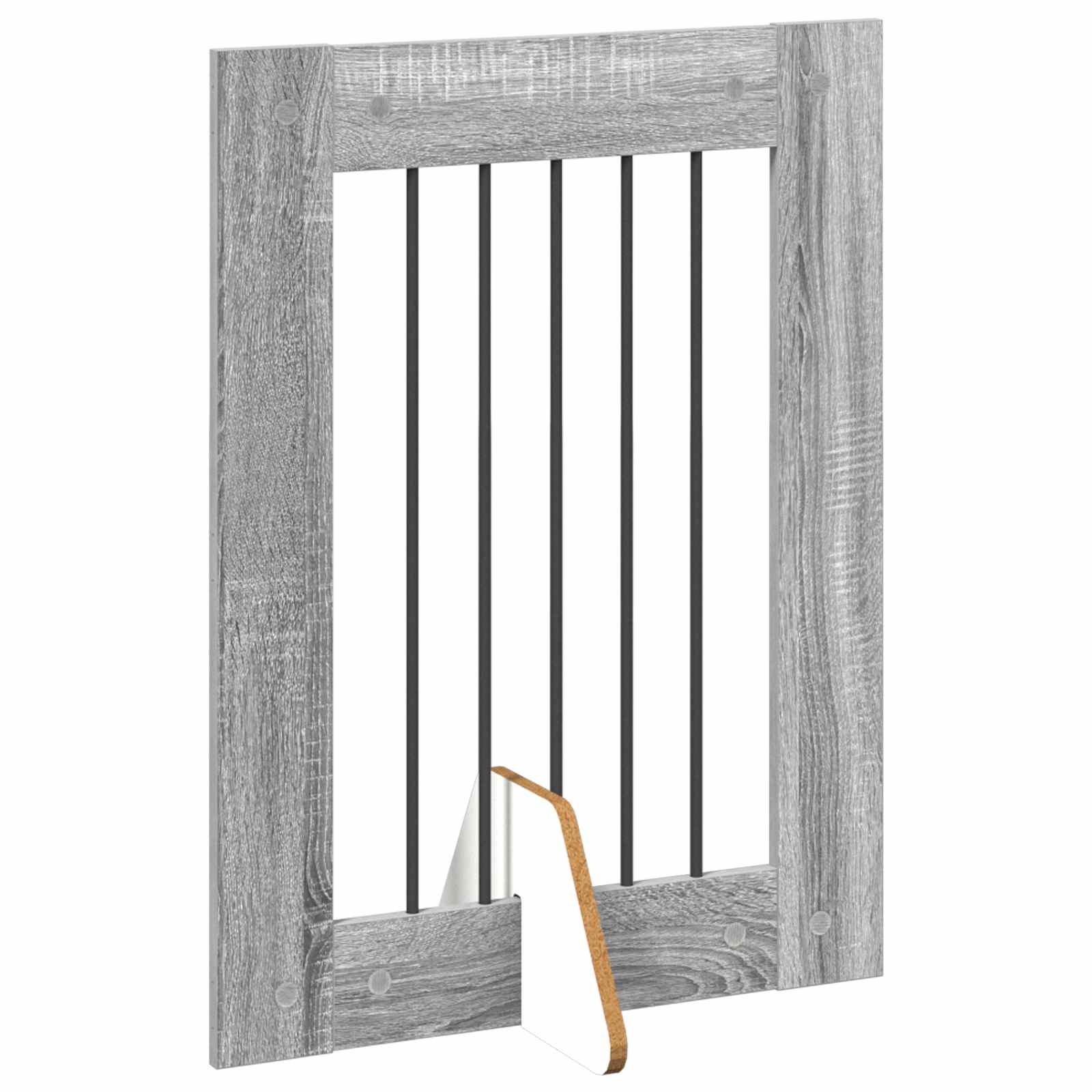 Hondenhekje met standaards 2 pcs Grijs sonoma 60 x 80 cm image 5