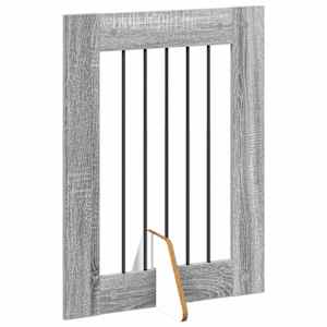 Zábrana pro psy se stojany 2 pcs Šedá sonoma 60 x 80 cm - obrázek 5