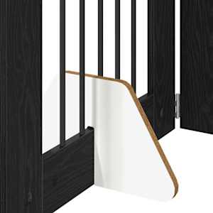 Skládací psí brána se stojany 4 pcs Černý dub 241 cm - obrázek 5