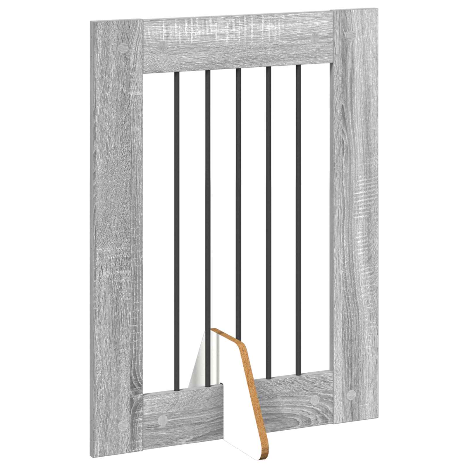 Hondenhekje met standaards 4 pcs Grijs sonoma 60 x 80 cm image 5