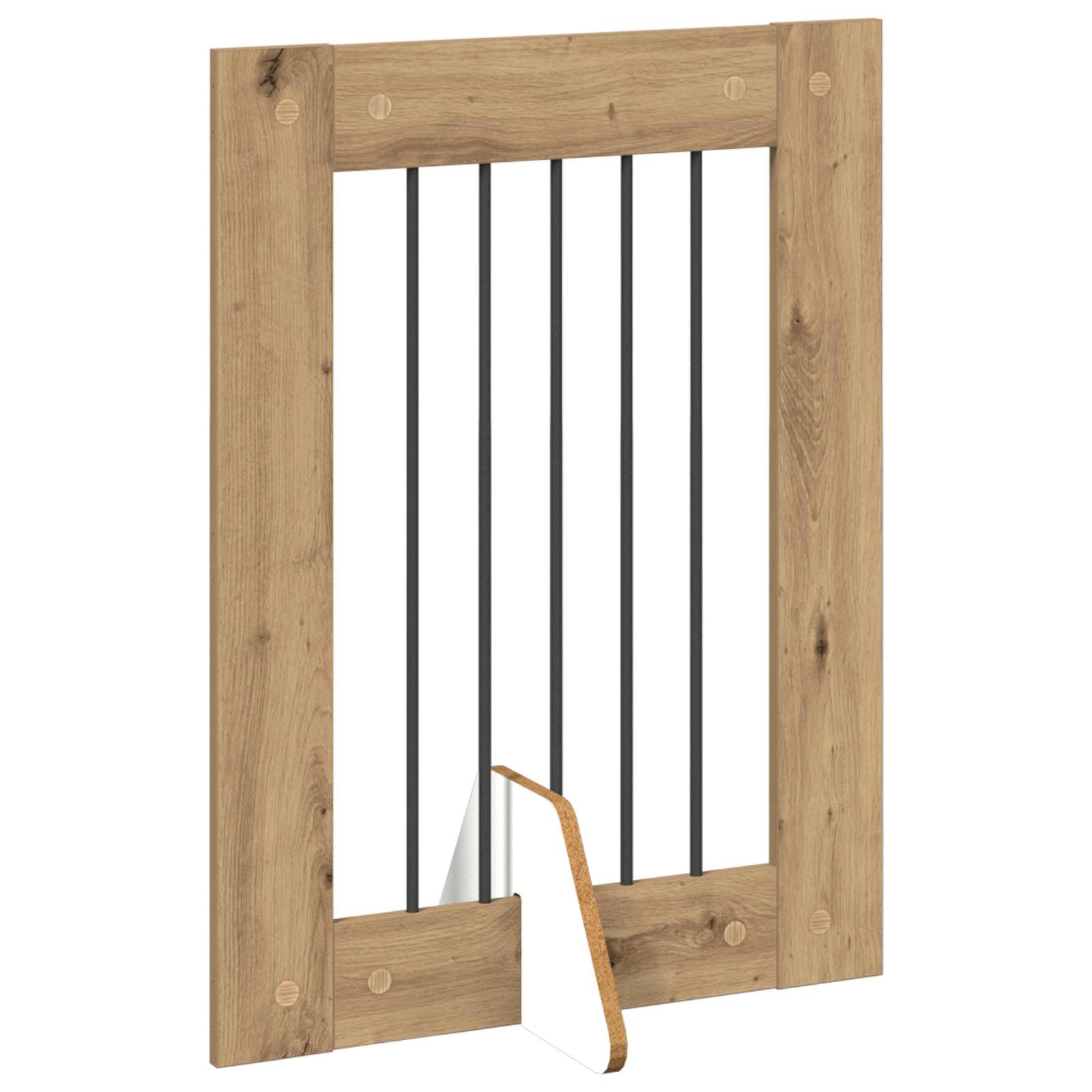 Vrata za pse z stojali 4 pcs Artisan hrast 60 x 80 cm - slika 5