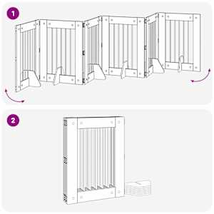 Zábrana pro psy se stojany 6 pcs Kouřový dub 60 x 80 cm - obrázek 9