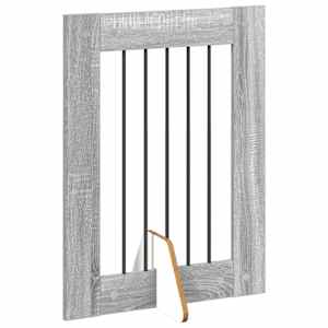 Skládací psí brána se stojany 6 pcs Šedá sonoma 362 cm - obrázek 3