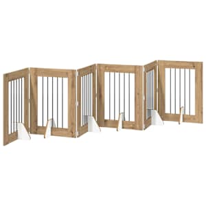 Skládací psí brána se stojany 6 pcs Dub artisan 362 cm - obrázek 2
