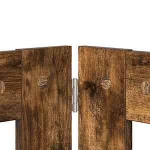 Zábrana pro psy se stojany 2 pcs Kouřový dub 100 x 60 cm - obrázek 6