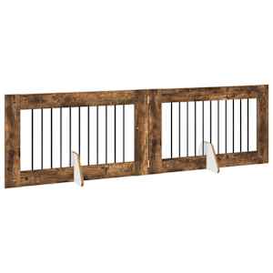 Zábrana pro psy se stojany 2 pcs Kouřový dub 100 x 60 cm - obrázek 4