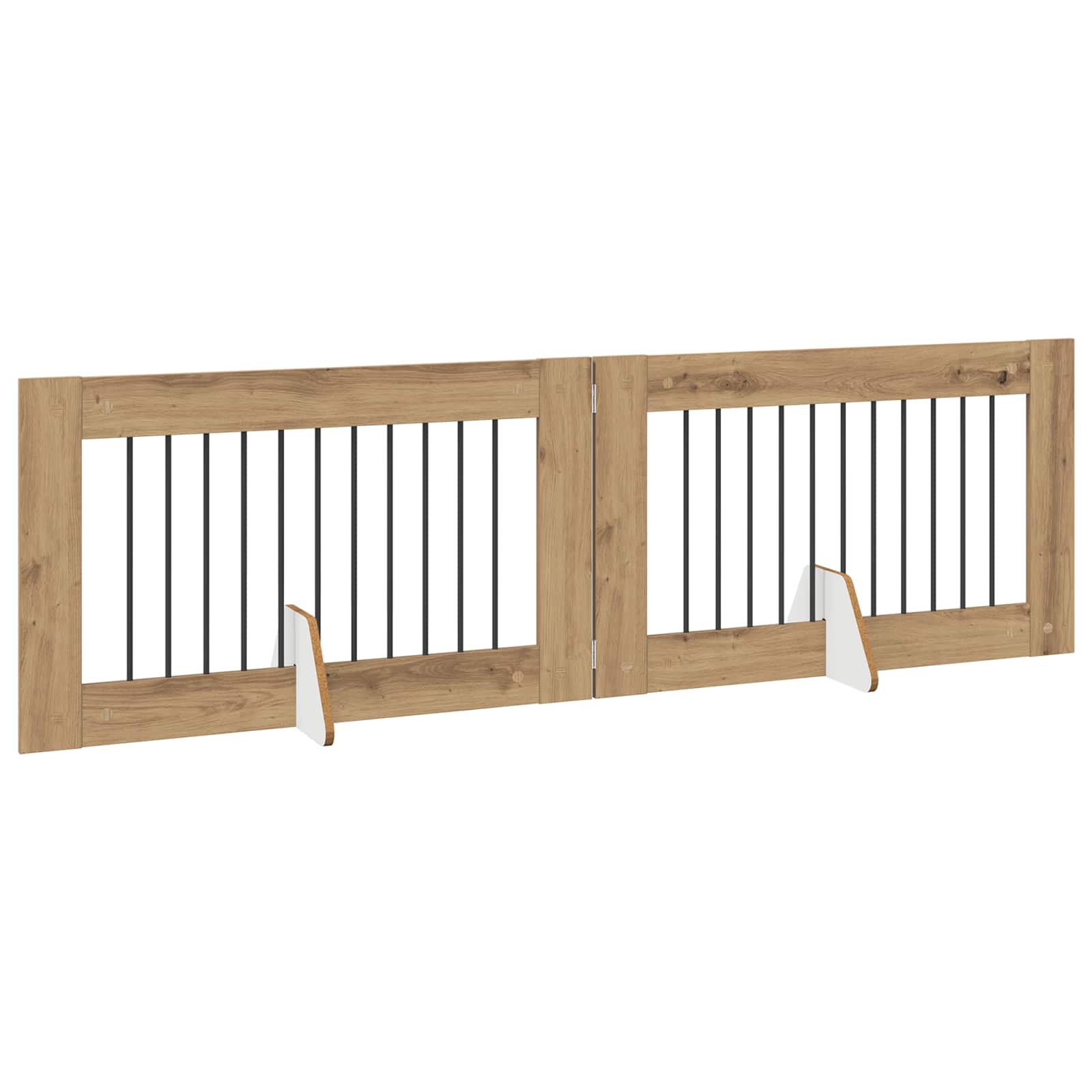 Vrata za pse z stojali 2 pcs Artisan hrast 100 x 60 cm - slika 4