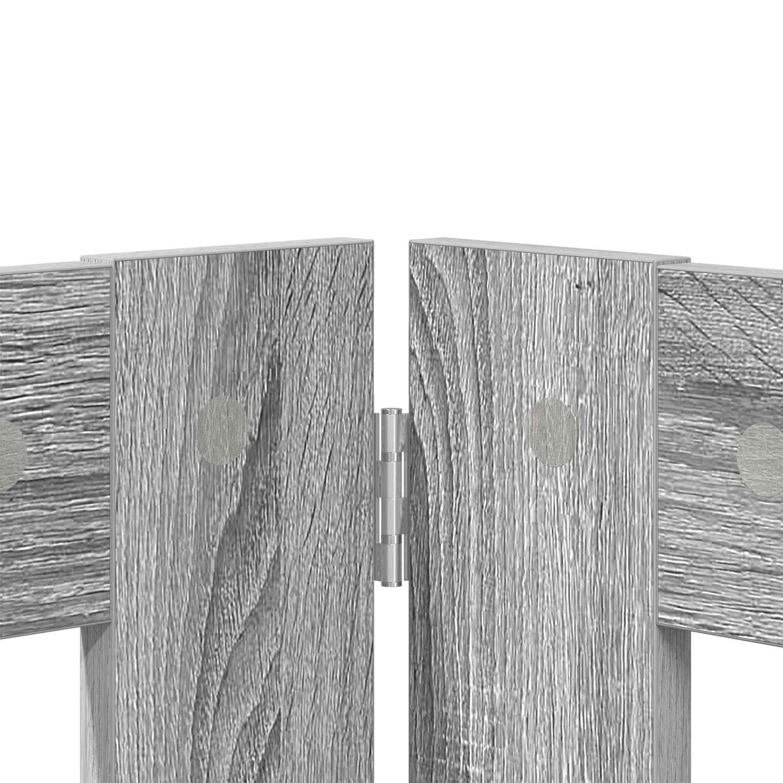 Hondenhekje met standaards 4 pcs Grijs sonoma 100 x 60 cm image 6