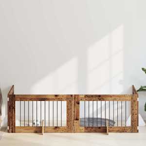 Vrata za pse z stojali 4 pcs Star les 100 x 60 cm