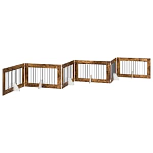 Skládací psí brána se stojany 6 pcs Kouřový dub 602 cm - obrázek 2