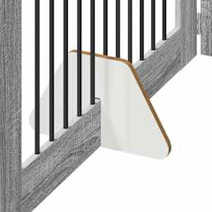 Skládací psí brána se stojany 6 pcs Šedá sonoma 602 cm - obrázek 5