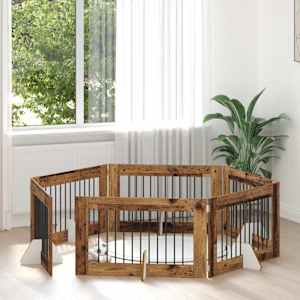 Vrata za pse z stojali 6 pcs Star les 100 x 60 cm