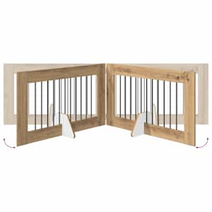 Skládací psí brána se stojany 6 pcs Dub artisan 602 cm - obrázek 6