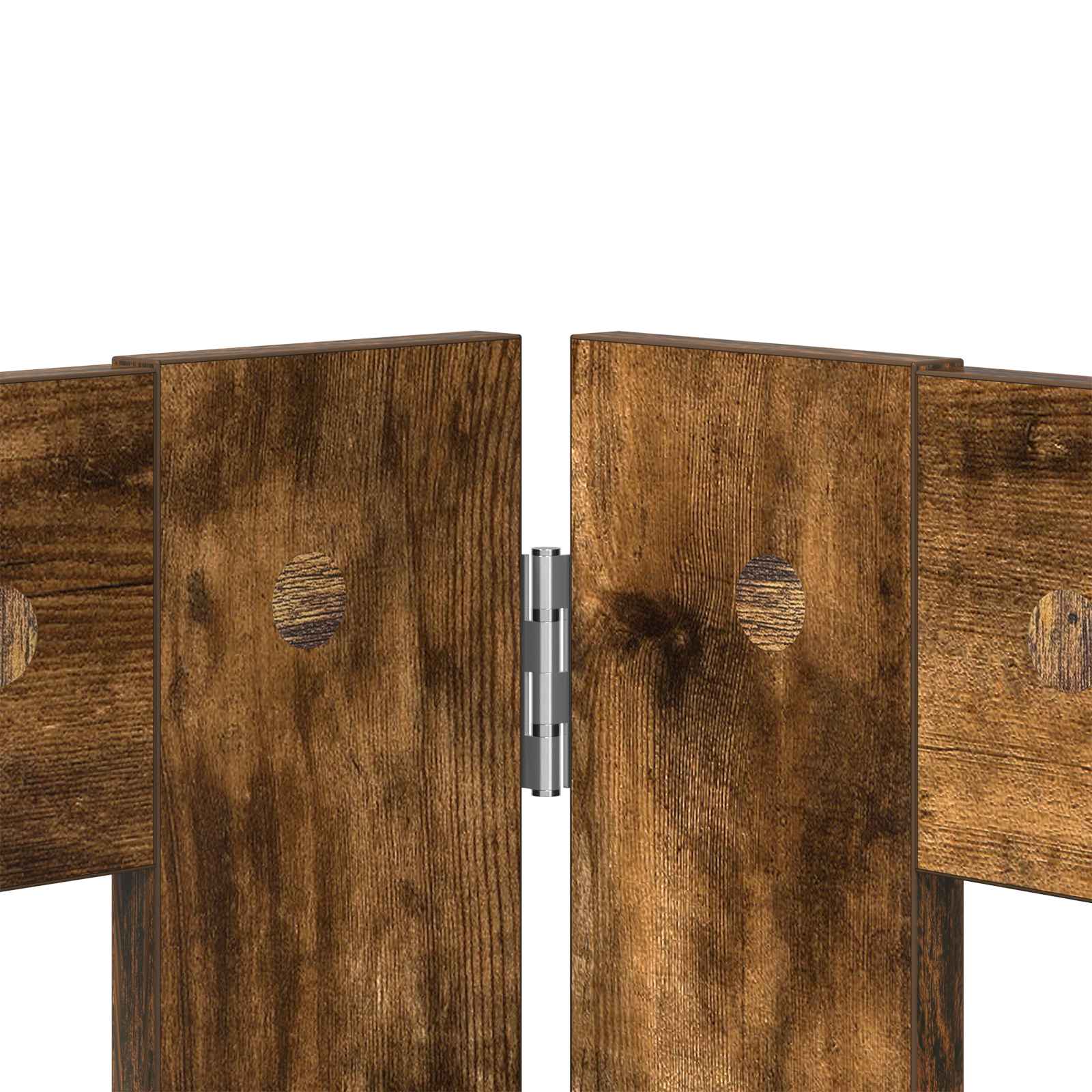 Hondenhekje met standaards 2 pcs Gerookt eiken 80 x 60 cm image 6