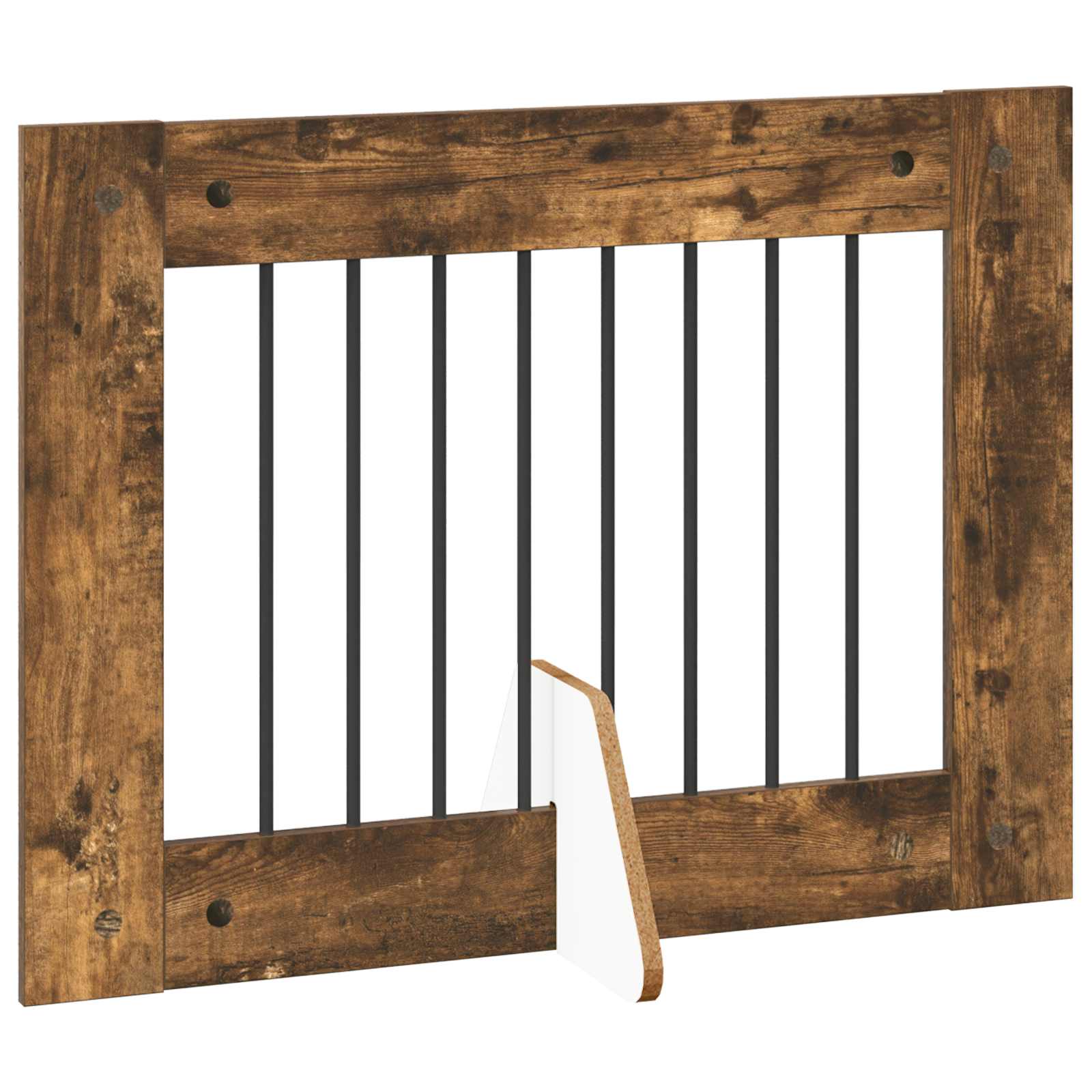 Hondenhekje met standaards 2 pcs Gerookt eiken 80 x 60 cm image 5