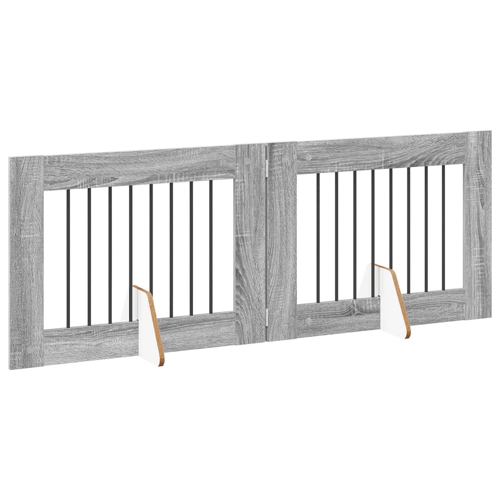 Hondenhekje met standaards 2 pcs Grijs sonoma 80 x 60 cm image 4