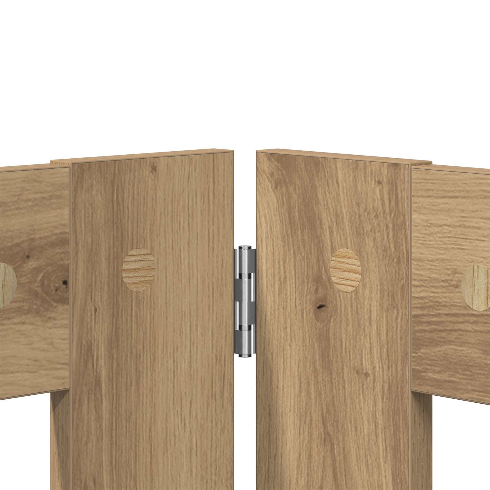 Vrata za pse z stojali 2 pcs Artisan hrast 80 x 60 cm - slika 6