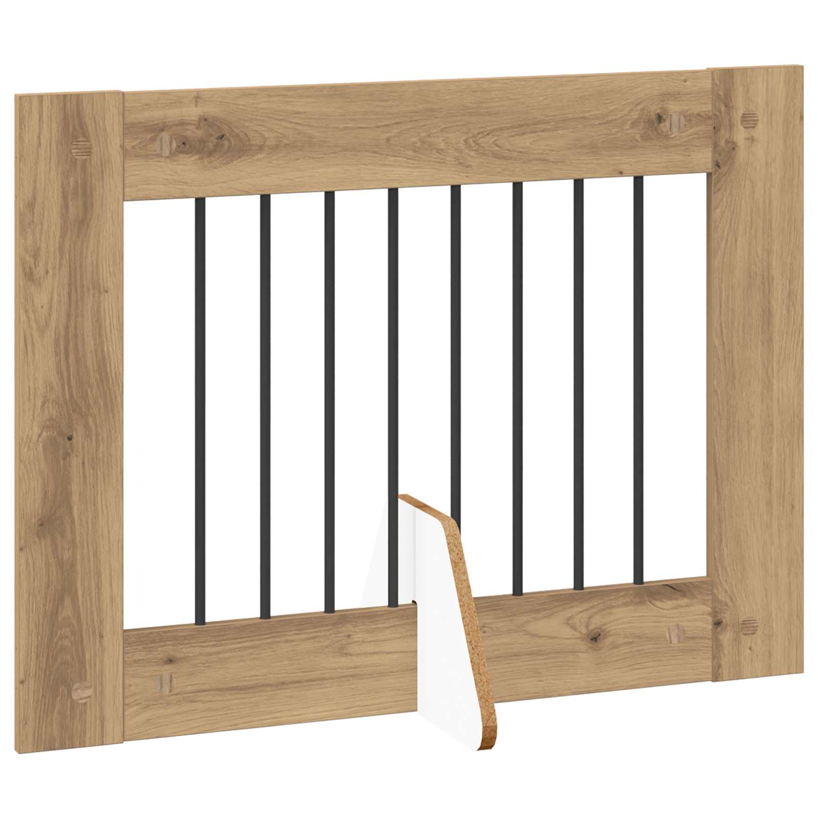 Vrata za pse z stojali 4 pcs Obrtni Hrast 80 x 34 x 60 cm - slika 5
