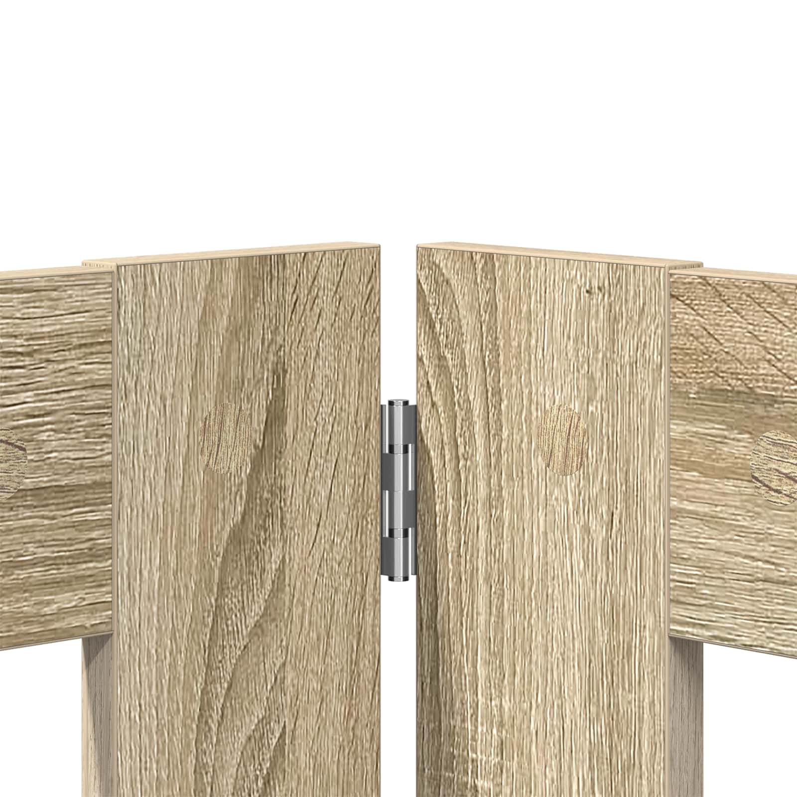 Vrata za pse z stojali 6 pcs Sonoma hrast 80 x 60 cm - slika 6