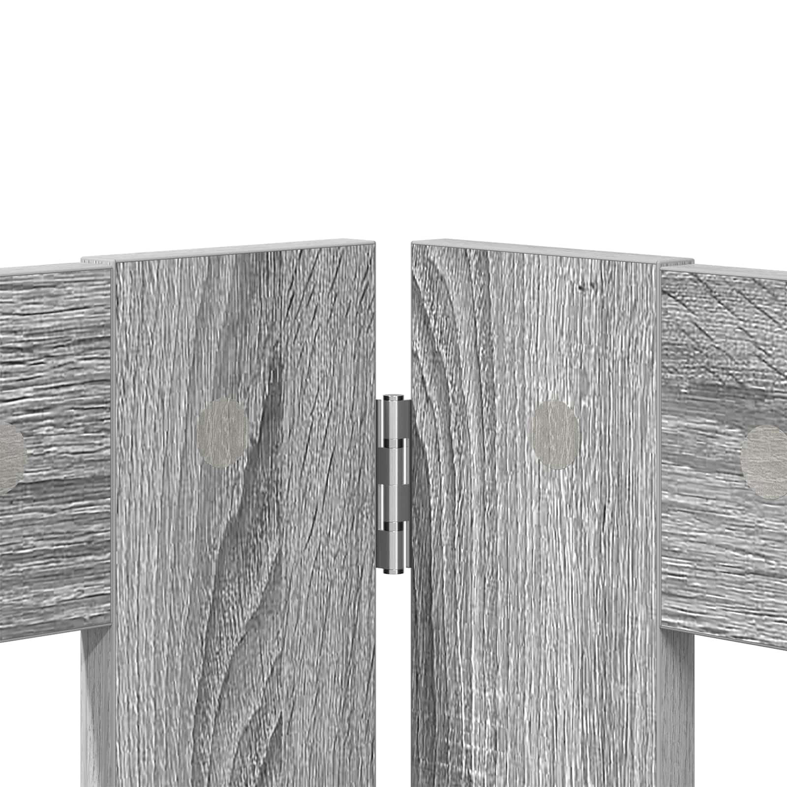 Hondenhekje met standaards 6 pcs Grijs sonoma 80 x 60 cm image 6