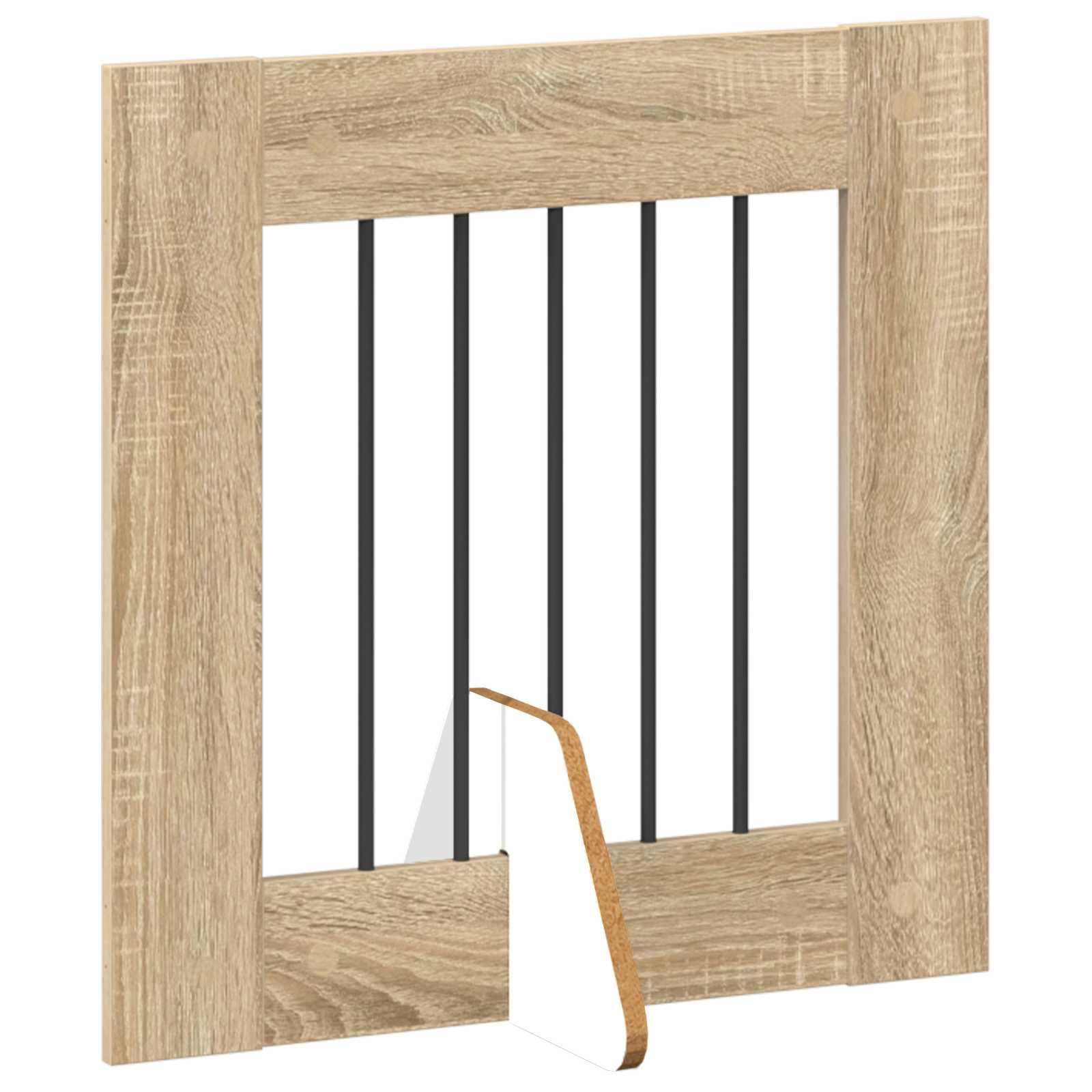Vrata za pse z stojali 2 pcs Sonoma hrast 60 x 60 cm - slika 5