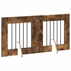 Zábrana pro psy se stojany 2 pcs Kouřový dub 60 x 60 cm - obrázek 4