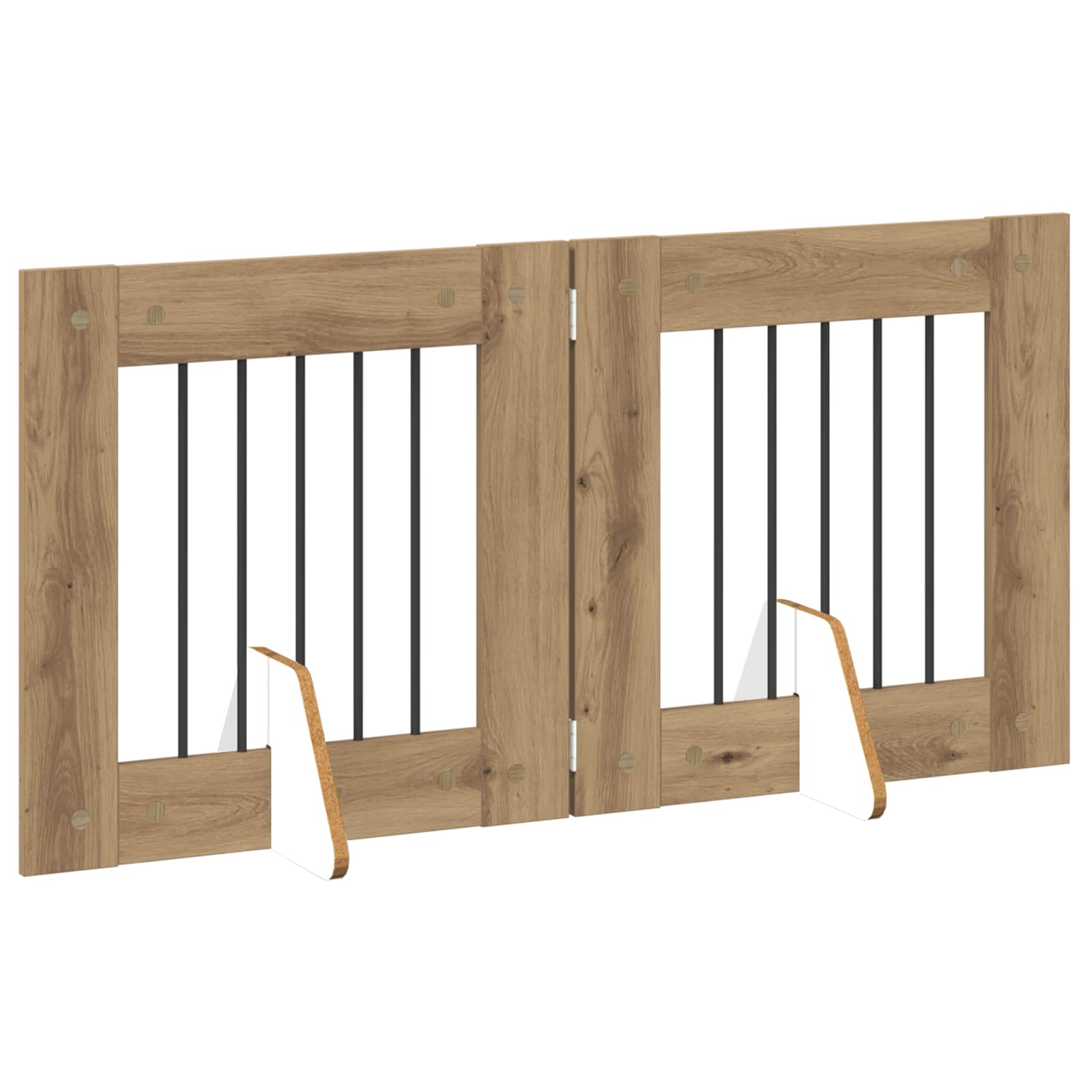 Vrata za pse z stojali 2 pcs Artisan hrast 60 x 60 cm - slika 4