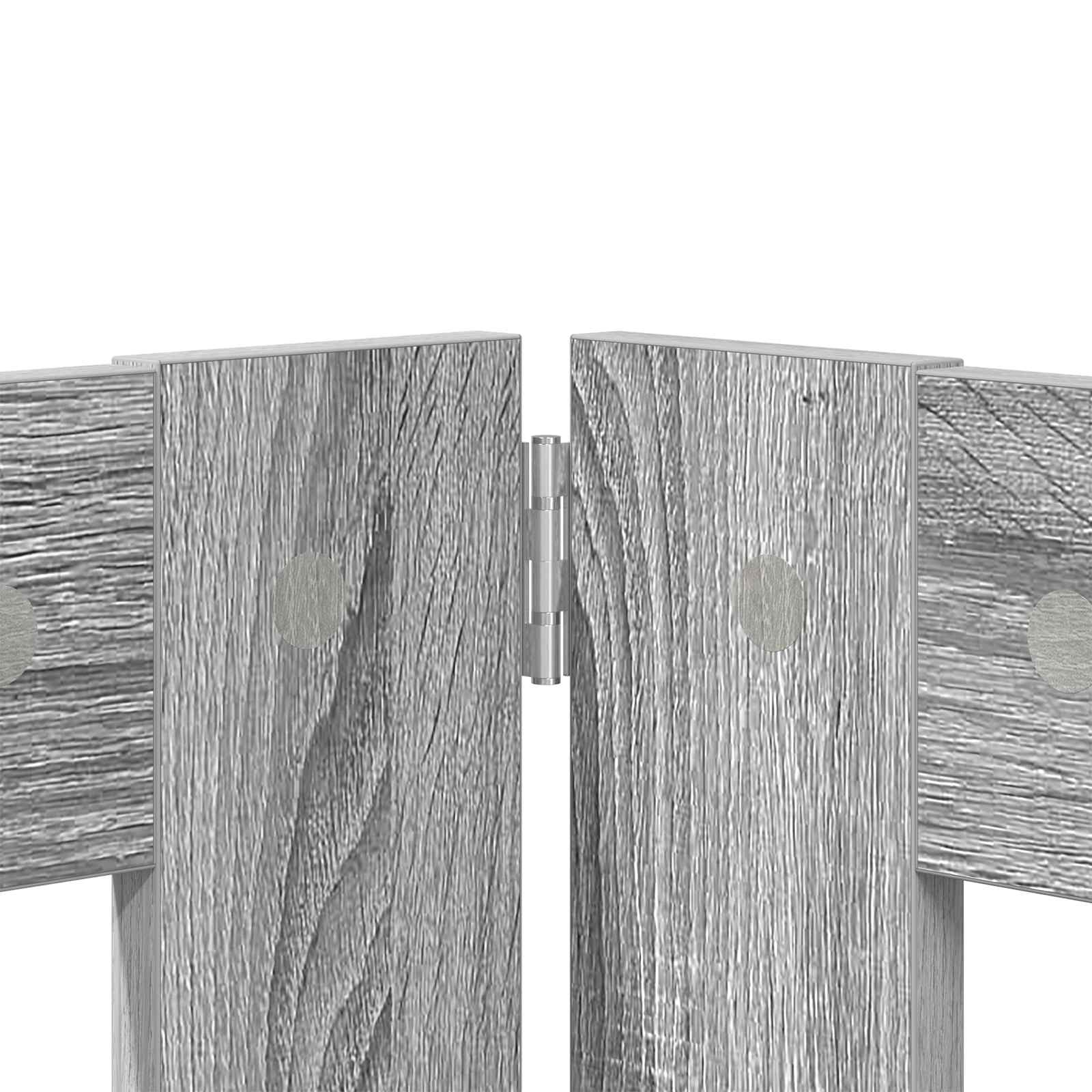 Hondenhekje met standaards 4 pcs Grijs sonoma 60 x 60 cm image 6