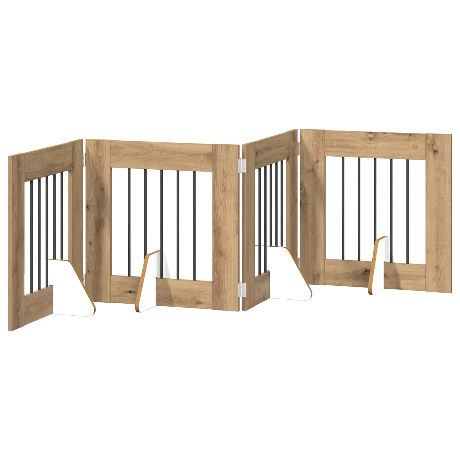 Vrata za pse z stojali 4 pcs Artisan hrast 60 x 60 cm - slika 4