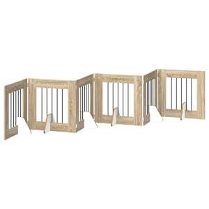 Skládací psí brána se stojany 6 pcs Dub sonoma 362 cm - obrázek 2